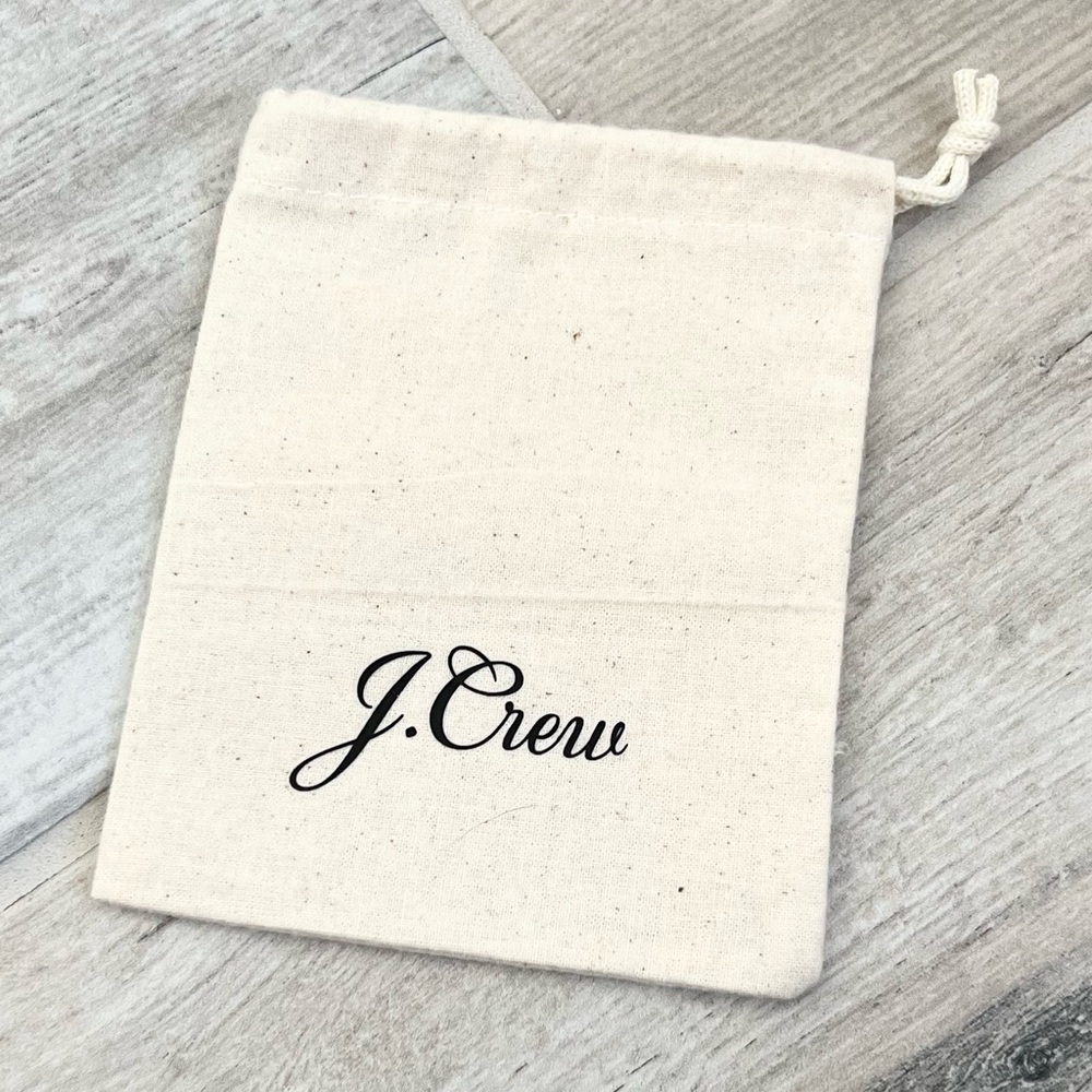 J Crew Cotton Drawstring Pouch - image 1